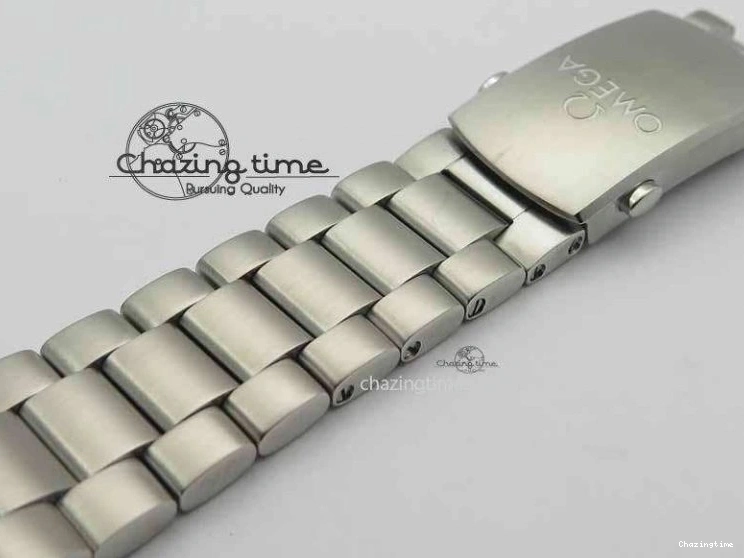 0110 Sophisticated Planet Ocean Master Chronometer Chrono SS OM 1:1 Best Edition Orange On SS Bracelet A 8156